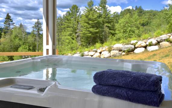 Private hot tubs cottage to rent full equiped saint-come