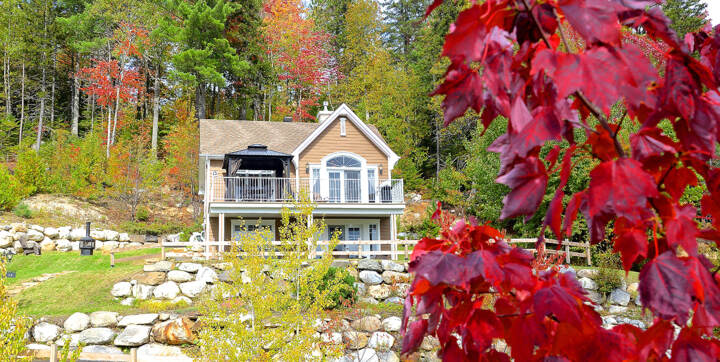 Chalet à louer avec spa privé pour personne seule, couple ou 4 personnes tout équipé