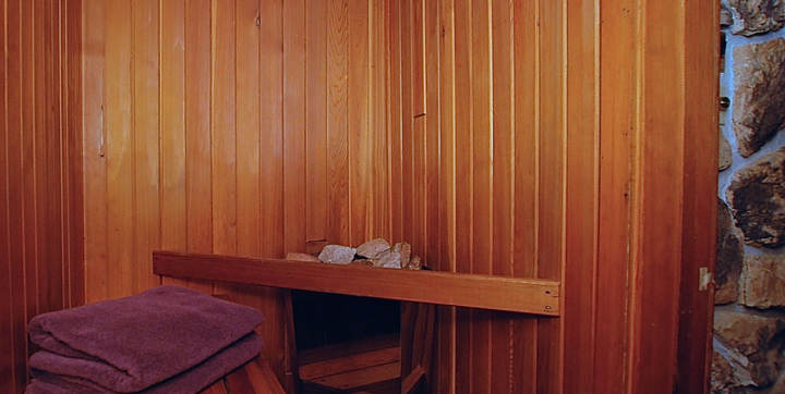 Sauna sec privé chalet à louer